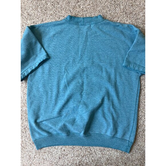 Northern Reflections Y2K VTG Sweatshirt Womens Large Blue Floral Cottage Boho - Picture 5 of 8